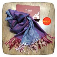 ผ้าพันคอ Pashmina ผ้าแคชเมียร์ ลายอินเดียไล่สี ชายผ้าไล่สี ??สินค้าไม่ได้แพคใส่กล่อง แพคเกจถุงแก้วใสธรรมดา??