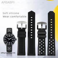 ■☂สายนาฬิกายางซิลิโคนสำหรับ Heuer นาฬิกาจับเวลา F1 Waz2113รถแข่ง Teso Kutu Silicagel ระบายอากาศได้