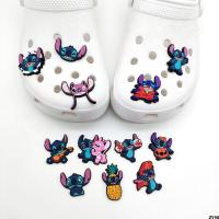 diy รองเท้าดอกไม้หัวเข็มขัดที่ถอดออกได้ Styzie Hole Hole Cartoon Shoes อุปกรณ์รองเท้าน่ารักใหม่