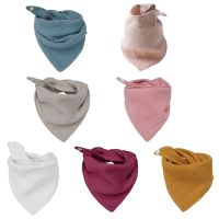 【CC】 Bibs for TRIANGLE Scarf Soft Cotton Muslin Gauze Breathable Saliva Bandana Burp Infants Toddlers Gi