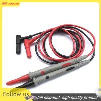 ? AM 1คู่ Universal Probe Test นำ Pin สำหรับมัลติมิเตอร์ดิจิตอลเข็มปลายมิเตอร์เครื่องทดสอบ Multi Meter LED Probe Wire PEN CABLE 20A