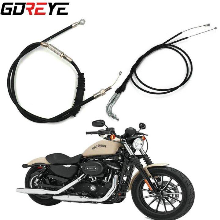 Modified Lengthened Extended Throttle Line Clutch Cable Wire For Harley