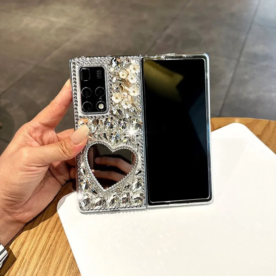 Z Fold 5 Glitter Case for Samsung Galaxy Z Fold5 5G Phone Case for Women  Girls