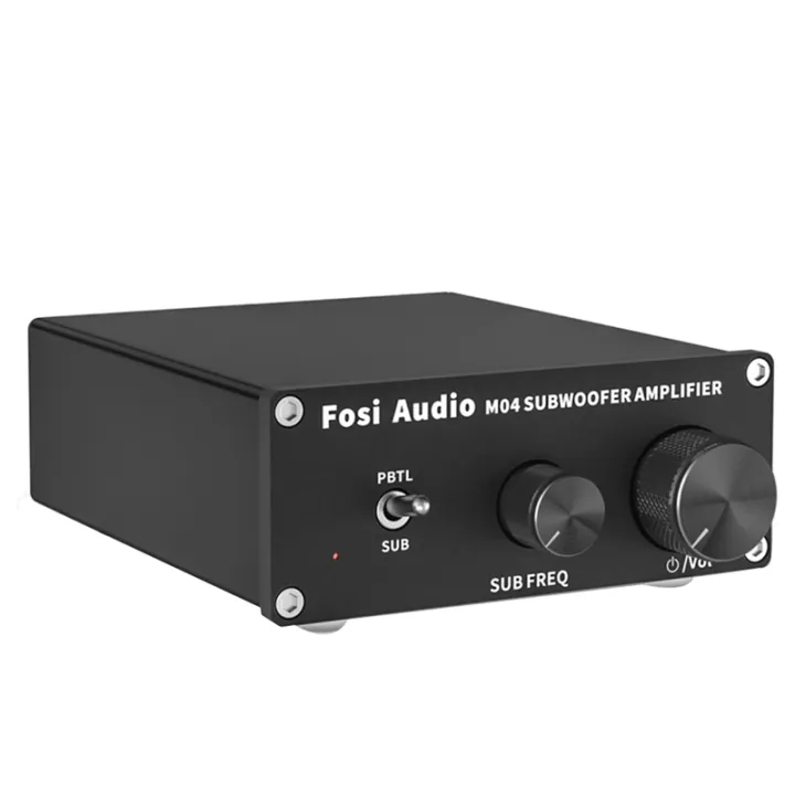 Fosi Audio M04 Mono Amplifier Subwoofer Amp 100W with Bass Power Amplifier for Home Passive