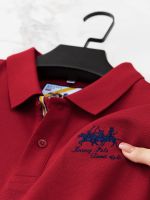 Autumn 2023 high-end polo shirt middle-aged mens long-sleeved T-shirt horse logo embroidery authentic simple split lapel 【SSY】