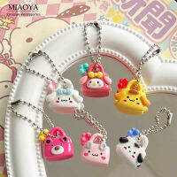 MIAOYA Cinnamoroll พวงกุญแจการ์ตูนสีสันสดใสสำหรับผู้หญิง INS เครื่องประดับ DIY สำหรับนักเรียน Kado Ulang Tahun