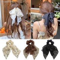 ▽☃ Women Multi-layer Gauze Bow Hair Rope Korea Floral Elastic Hair Bands Chiffon Ribbon Hair Scrunchies Handmade Hair Accessories