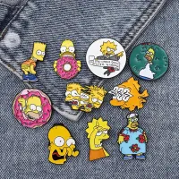 【YF】 Cartoon Metal Brooch Personality Fashion Sitcom Badge Men And Ins