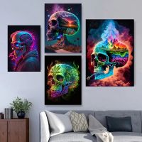 Skeleton Planet Space Abnormality Infinitus Art Prints Poster Landscape Tree Canvas Painting Large Wall Room Home Decoration