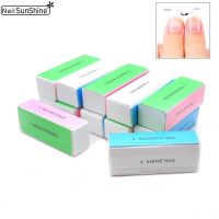 10 PCS Polishing Block 4 Face Colorful Sponge Nail Buffer Files Polisher Sanding File Manicure Accessories Tools For Nail Care