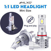 hlxg 2PCS H7 H4 LED LED Headlight HB4 HB3 9005 9006 Bulb With Korea CSP Motocycle Car Light LED H11 H8 Fog Lamp Bulbs for Cars