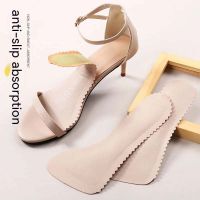 Women Insoles Shoes for Sandals Arch Support Leather Inserts Comfortable Cushion Ladies Foot Care Half Sole Shoe Sole Shock Pads Shoes Accessories