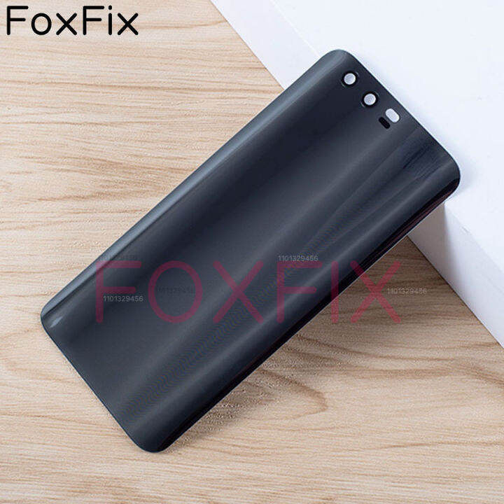 foxfix-สำหรับ-honor-9ฝาหลังกระจกประตูแบตเตอรี่อะไหล่แผงหลังตัวเรือนด้านหลัง-stf-l09สติกเกอร์กาว