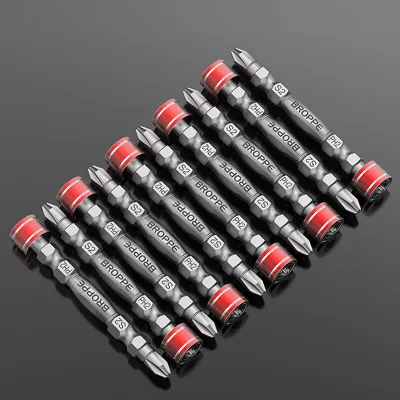 Double Head Electric Cross Screwdriver Bit Set 65-100mm Strong Magnetic Electric Drill Bit S2 Alloy Steel Metal Wood Hand Tools Screw Nut Drivers