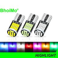 Bhoimo หลอดไฟ Led T10 WY5W 2X W5W 4014ป้ายทะเบียนรถอ่านโดมที่เก็บของภายในไฟสัญญาณที่จอดรถไฟรถสว่างมากประตู