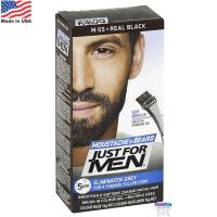 Just For Men Moustache &amp; Beard M55 Real Black 14g. ครีมเปลี่ยนสีหนวดเคราคิ้วสำหรับผู้ชาย สินค้านำเข้าจากสหรัฐอเมริกา สีดำธรรมชาติ