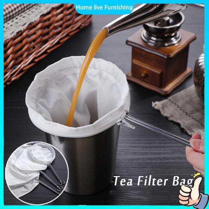 Thai Tea Filter Cloth Milk Tea Strainer Tea Filter Bag Coffee Infuser