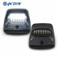 QCDIN 1Pair For TOYOTA LED License Plate Lamp 12V 6000K For TOYOTA Tacoma Tundra Number License Plate Ligts Automotive Parts