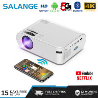 Salange P62 Projector โปรเจ็คเตอร์ขนาดเล็กแอนดรอยด์ 4500 Lumen1920 * 1080P รองรับ Miracast โฮมเธียเตอร์ LED USB เครื่องฉายวิดีโอสำหรับโทรศัพท์มื