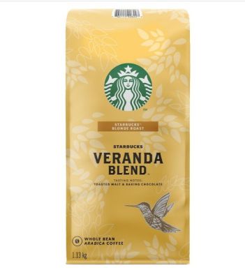 TPA-Starbucks Veranda Blend™ - WHOLE BEAN 1.13 Kg / สตาร์บัคส์ เวอแรนด้า (เมล็ดกาแฟ) ขนาด 1.13 Kg (พร้อมส่ง !!) USA Imported
