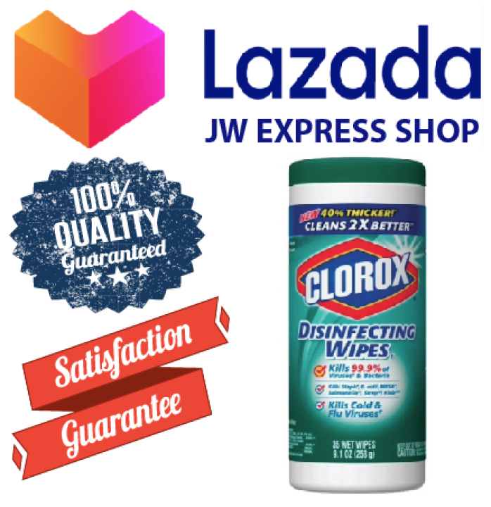 Clorox Disinfecting Wipes Kills 99.9 of Viruses & Bacteria Lazada
