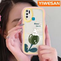 YIWESAN เคสสำหรับ VIVO Y30 Y50 Y30i ลายการ์ตูนกระต่ายดอกทิวลิปเคสมือถือกันกระแทกแบบใสนิ่มโปร่งใสลายกล้องถ่ายรูปฝาครอบป้องกันซิลิกาเจลที่สร้างสรรค์