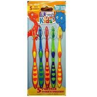 Dr.Fresh : DRF0001* แปรงสีฟันเด็ก Kids Extra Soft Toothbrushes 5pk.