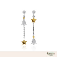 Jewelry Buffet XMas Tree Earrings ต่างหู ต่างหูต้นคริสมาสต์ ต่างหูผู้หญิง