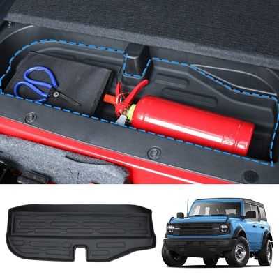 Trunk Lower Storage Mat For Ford Bronco Accessories 2021 2022 2023 2/4-Door Rear Trunk Mat Cargo Liner Storage Trunk Mat