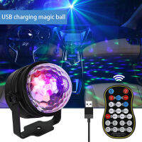 USB Crystal Magic Ball 16 Colors LED Effect Nightclub Music Party Remote Control Dance Performance Props Home Living Room Tiktok