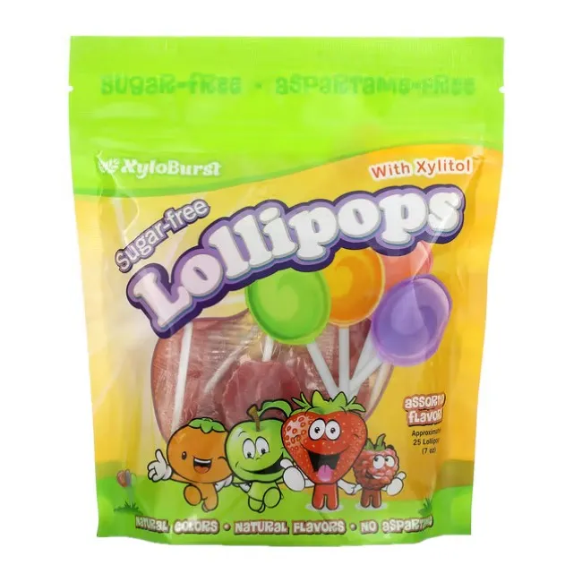 Xyloburst, SugarFree Lollipops with Xylitol, Assorted, Approximately