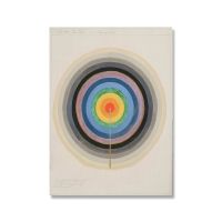 โปสเตอร์แสดงภาพแนวนามธรรมของ Hilma Af Klint ที่สร้างแรงบันดาลใจผ้าใบวาดภาพนิทรรศการนอร์ดิกสแกนดิเนเวี69F 0717