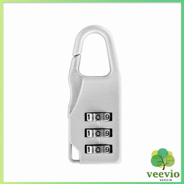 veevio-กุญแจล็อคกระเป๋าเดินทาง-แบบตั้งรหัส-3หลัก-กุญแจล็อคเอนกประสงค์-luggage-lock-มีสินค้าพร้อมส่ง