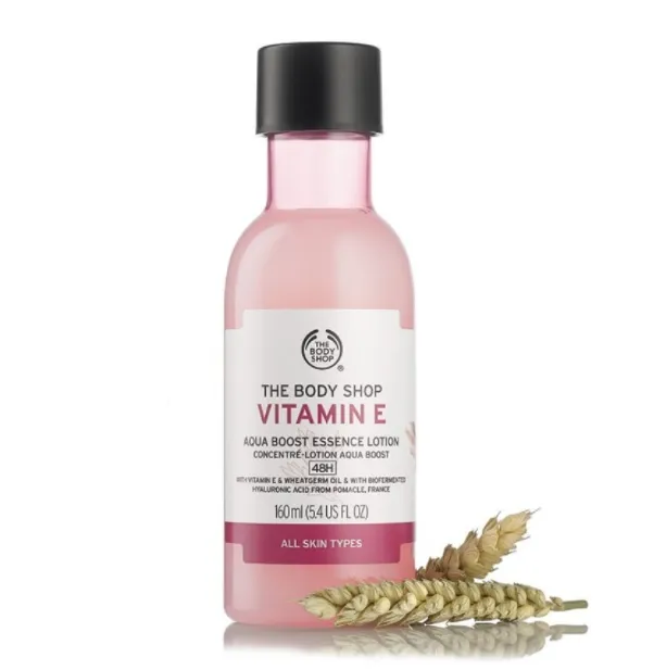 The Body Shop Vitamin E Aqua Boost Essence Lotion 160 ml.โลชั่นเพื่อผิว