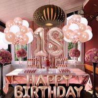 32 PCS 18 Years Old 30 Years Old 40 Years Old 50 Years Old Yusi Sequin Birthday Balloon Set Adult Ceremony Party Decoration Balloons