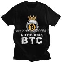 Bitcoin Notorious Btc Tshirts Men Stylish Tee Tops Cotton T Shirt Cryptocurrency Crypto Currency T-Shirts Harajuku Streetwear