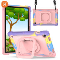 FZT Casing Tablet สำหรับซัมซุงกาแล็กซีแท็บ A8 10.5 "(2021) / SM-X200 SM-X205 TPU อ่อน + PC 2 In 1ปกในตัวคลิปหนีบสายเคเบิลและปลอกกันกระแทกกระเป๋าสายยาวสะพายไหล่