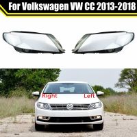 ฝาครอบไฟหน้ารถยนต์แบบใสสำหรับ Volkswagen VW CC 2013 ~ 2018ฝาครอบโป๊ะครอบไฟหน้าเลนส์กระจกไฟเปิดปิดอัตโนมัติ