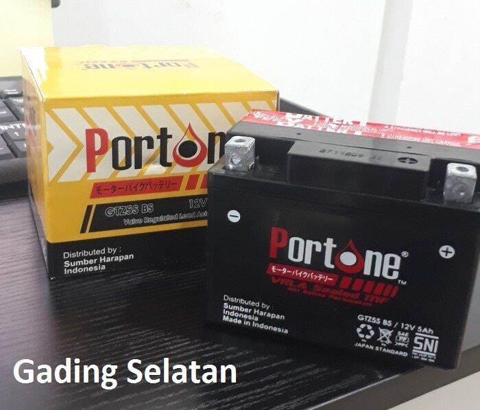 Aki Motor Yamaha Byson 110 PORTONE GTZ5S Aki Kering | Lazada Indonesia