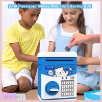 ON SALE Mini ATM Savings Piggy Banks Toys for Real Money Save for Kids Electronic ATM Machine Coin Bank Money Saver Digital Password, Auto Scroll Cash Safe Box Gifts for Children