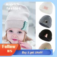 ALDRICH FASHION เด็กวัยหัดเดิน อบอุ่น ลายปัก ถัก หมวกฤดูหนาว หมวกสำหรับชายหญิง หมวกบีนนี่เด็ก