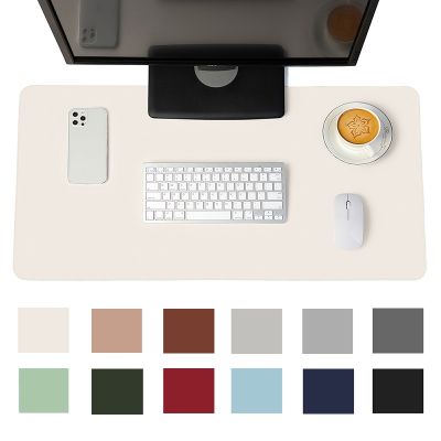 【CC】卐  white mousepad pad large Non-slip Leather Suede Desk Computer desk Mats