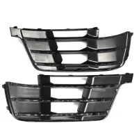 2PCS Front Bumper Fog Light Lamp Air Guide Grille Black Bezel Parts Component for Audi Q7 16-19 4M0807681D 4M0807682D