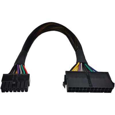 24 Pin to 14 Pin ATX PSU Main Power Adapter Braided Sleeved Cable for IBM for Lenovo PC and Servers 12-Inch(30cm)