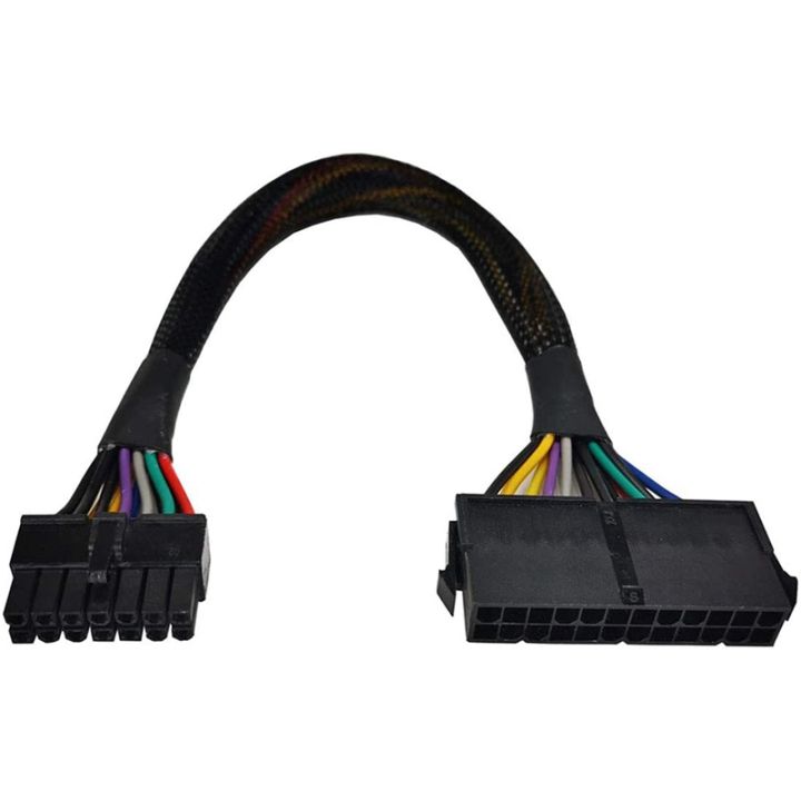 24-pin-to-14-pin-atx-psu-main-power-adapter-braided-sleeved-cable-for-ibm-for-lenovo-pc-and-servers-12-inch-30cm