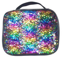 Reversible Sequin Lunch Bag Reflective Picnic Bag Portable Insulation Bag Food Storage Bag Picnic Lunch Box Container For Kids