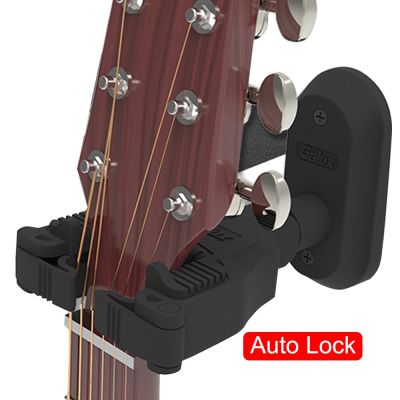 【CW】 Wall Mount Hanger Holder Lock System for Electric Guitars Bass String Instrument