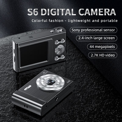 กล้องดิจิตอล 2.7K 44MP 2.4 นิ้วหน้าจอ IPS วินเทจกล้องมืออาชีพ Micro Single HD การถ่ายภาพ SLR Card Mini Pocket กล้อง