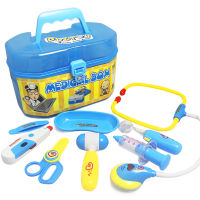 ชุดอุปกรณ์หมอพร้อมกล่องเก็บของเล่นเพื่อการศึกษาสำหรับเด็ก    Fun Doctor Toy Playset with Storage Case, Educational Kids Toy