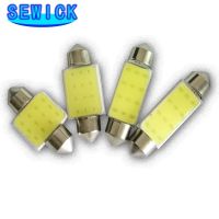 Discount 100Pcs C10W C5W LED COB Festoon 31mm 36mm 39mm 41/42mm 12V bulbs for cars License plate Interior Reading Light 12SMD